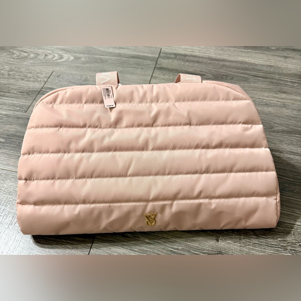 Victoria’s Secret Blush Pink Quilted Duffle Bag